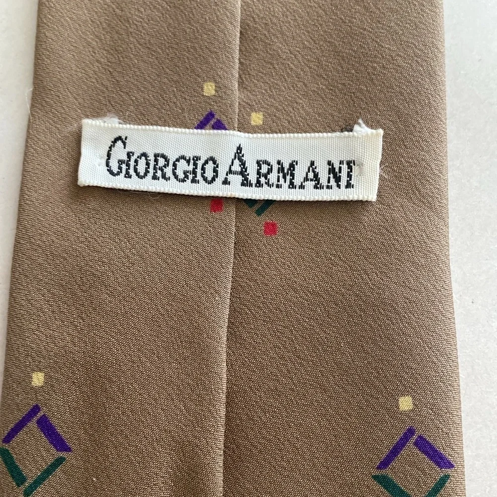 GIORGIO ARMANI SILK TIE Men’s Party Formal dressy office Academia Old Money